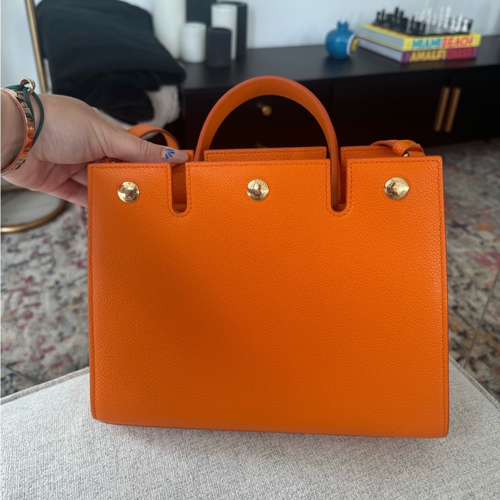 Authentic Burberry Baby Title Bag in Orange - Picture 5 of 5
